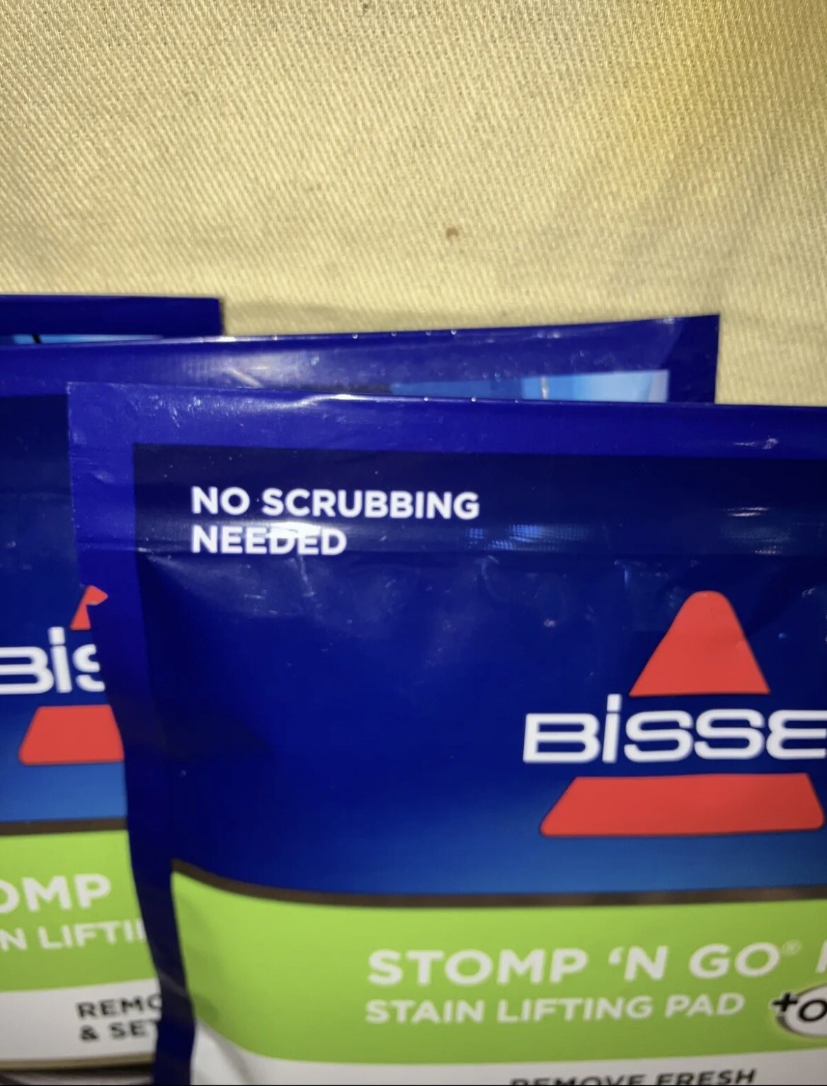 Bissell Stomp ‘n Go Pet Stain Lifting Pad+ OXY 5 Pack New Sealed! Discontinued!