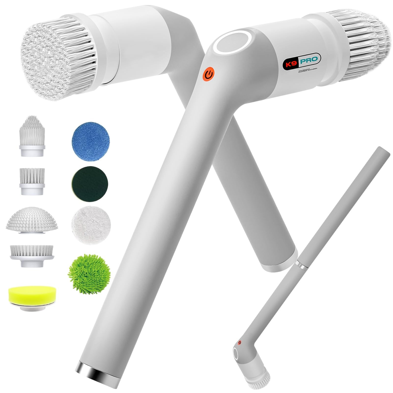 Electric Spin Scrubber,Bathroom Cleaner Brush with Full-Body IPX7 Waterproof,…