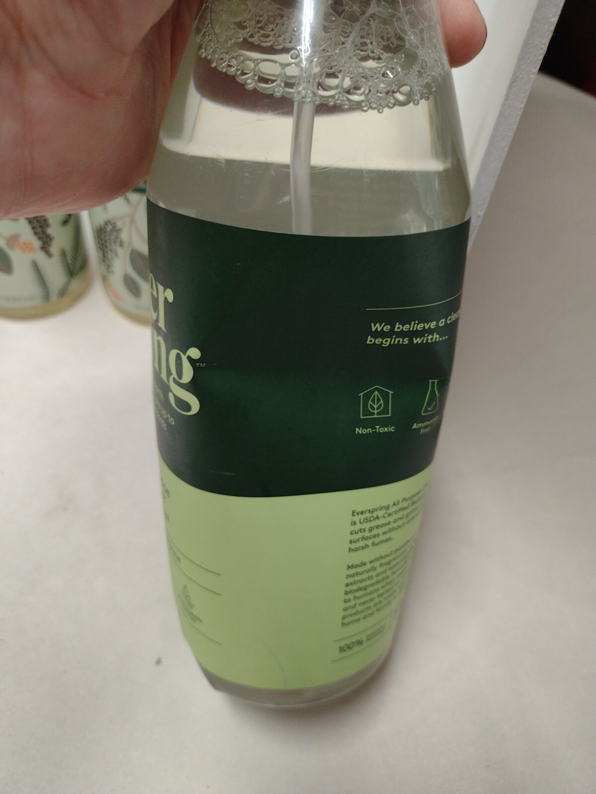 Lot of 4 Everspring Black Pepper & Balsam Liquid Dish Soap + Bonus