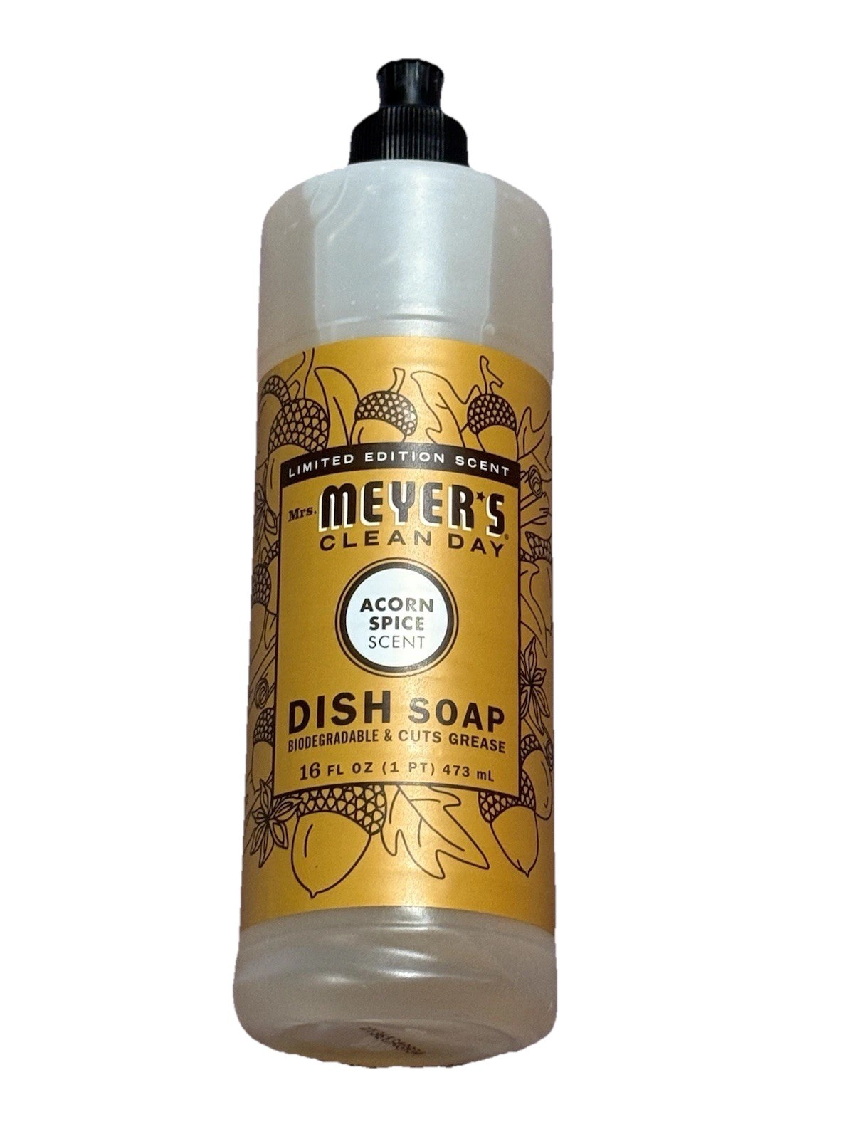 Mrs. Meyer’s Clean Day Limited Edition Acorn Spice Scent 16oz Dish Soap New