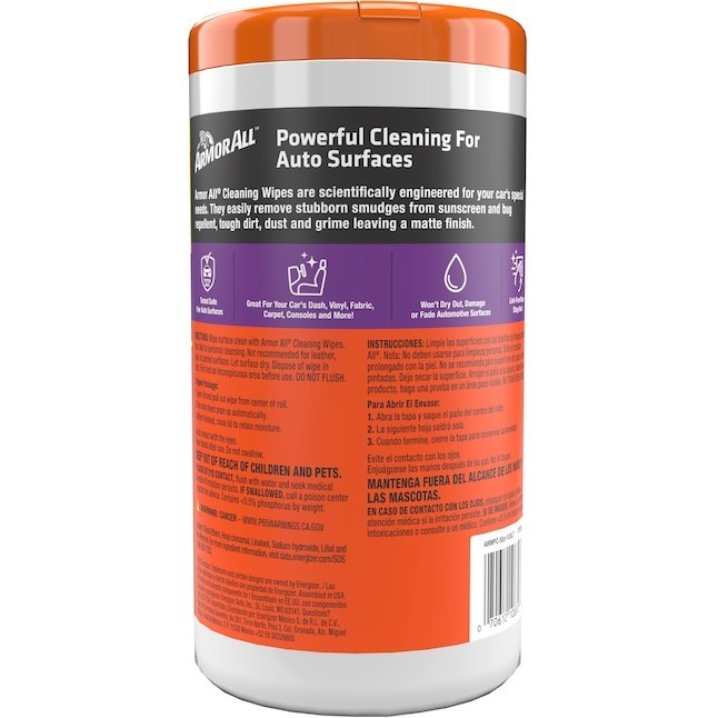 Armor All Cleaning Wipes 50 -Count Wipes Car Interior Cleaner