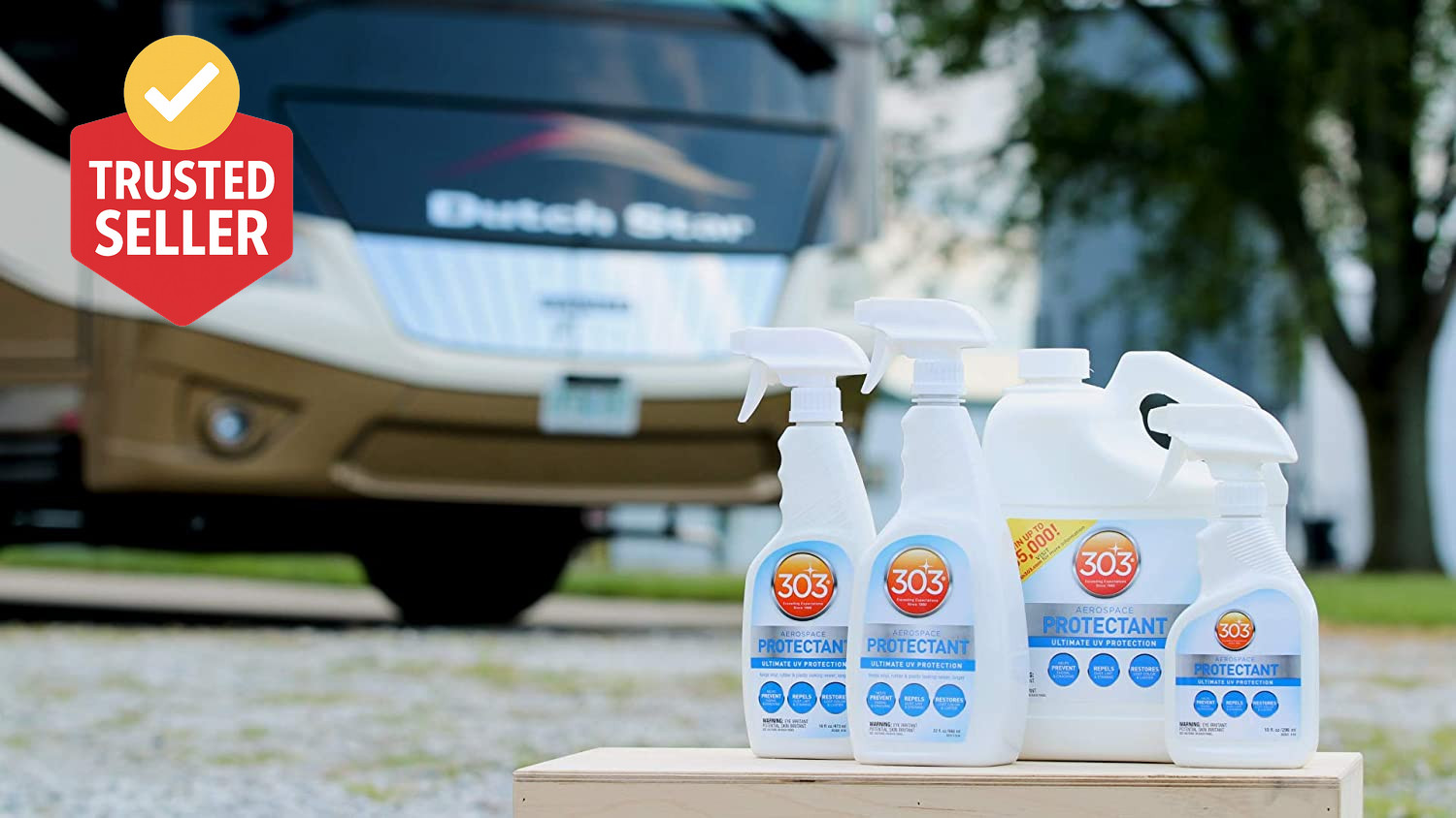 Aerospace Protectant Spray, UV Protection, Repels Dust, Dirt, & Staining, Matte