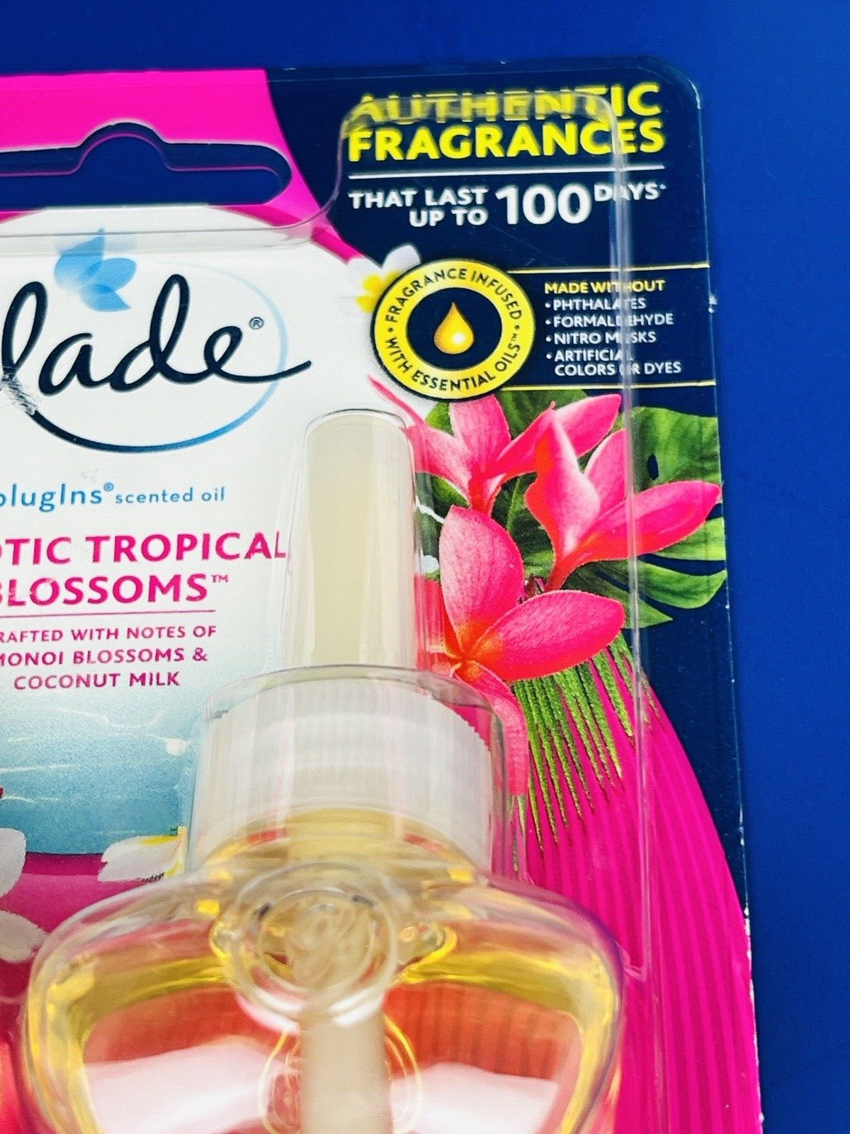 Glade Exotic Tropical Blossoms PlugIns Scented Oil Refills 6 Refills, (3)2 Packs