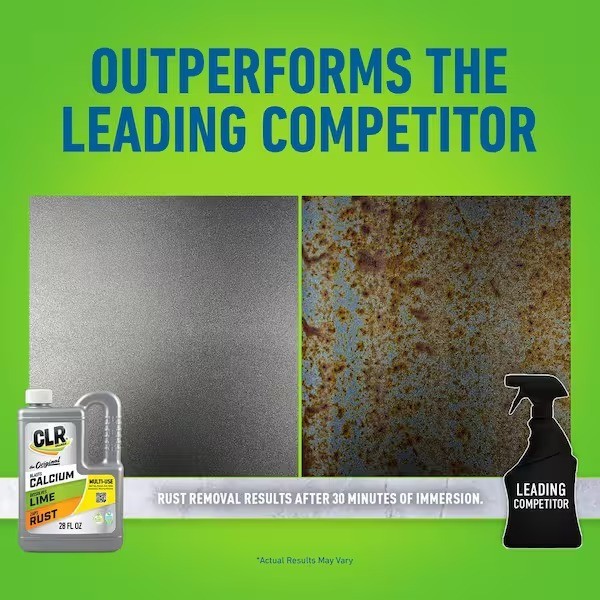 CLR 28 fl. oz. Calcium Lime Rust Remover Concentrated Multi-Purpose, Scent Free