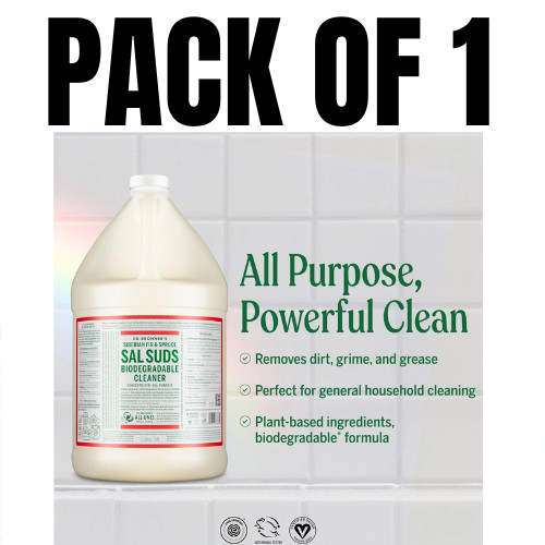 Dr. Bronner’s – Sal Suds Biodegradable Cleaner (1 128 Fl Oz (Pack of 3)
