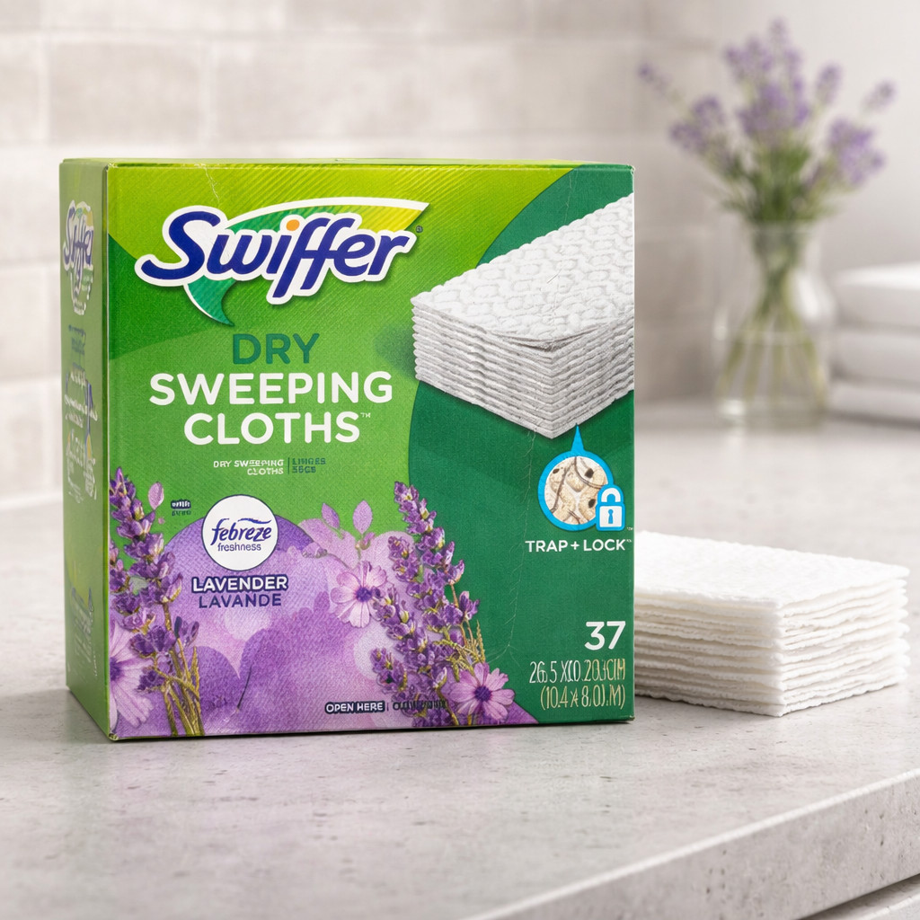 Swiffer Dry Sweeping Cloths – Febreze Lavender Scented Box of 37