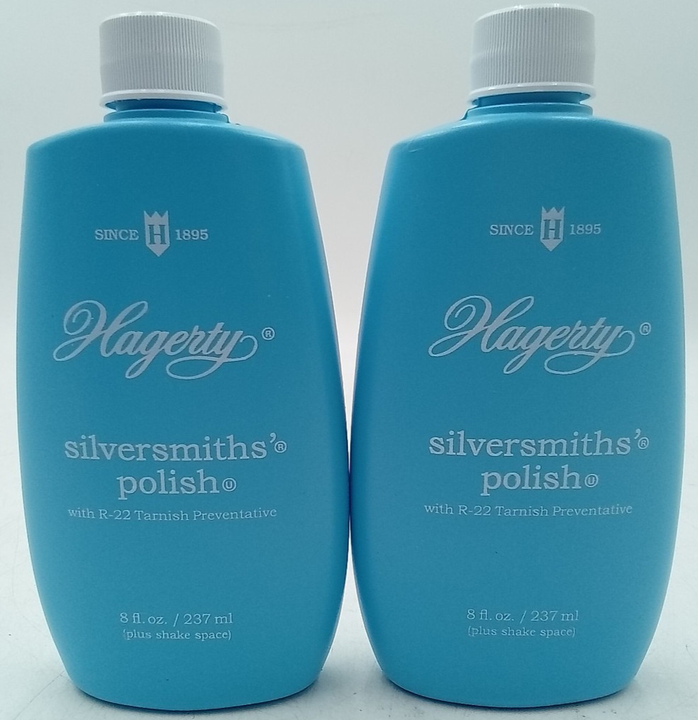 Hagerty Silversmiths’ Polish Professional Silver Cleaner & Tarnish 8oz 2 Pack
