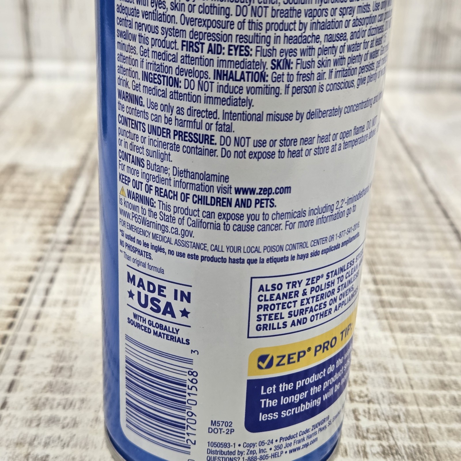 2 Cans Of Zep Oven and Grill Cleaner 19 oz – Heavy Duty Dissolves Grease