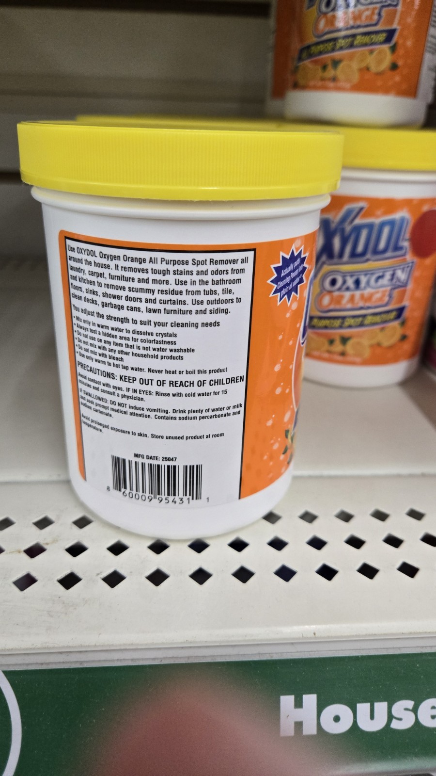 Oxydol Oxygen Orange All Purpose Spot Remover 15oz New