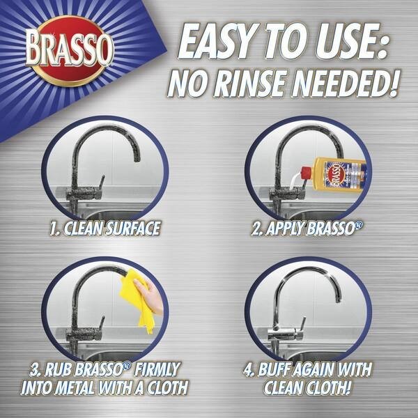 Brasso 8 oz. Multi-Purpose Metal Polish 3-Pack