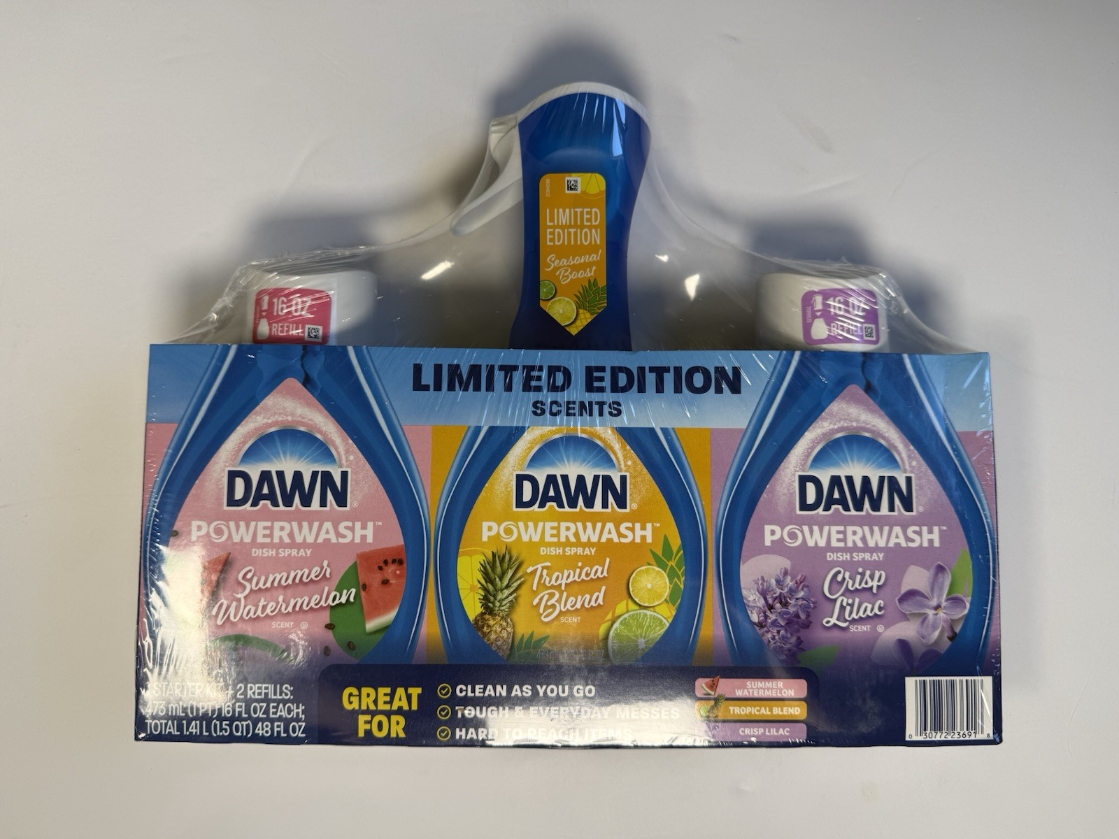 Dawn Powerwash Set, Spring Variety Pack, 1 Spray Bottle + 2 Refills, 48 fl. oz.