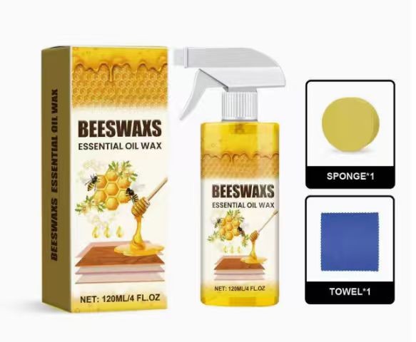 2x Natural Micro-Molecularized Beeswax Spray, Beeswaxs Essential Oil Wax 120ml