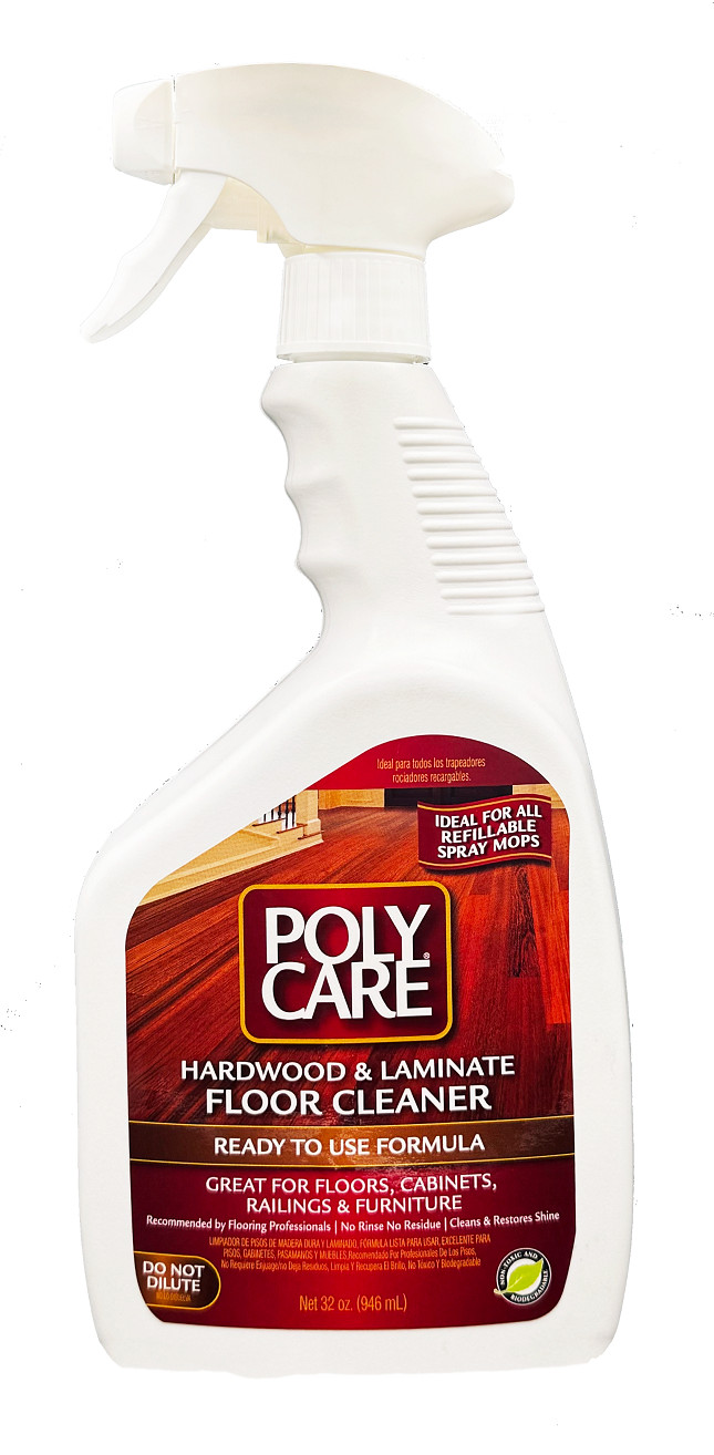 PolyCare Hardwood & Laminate Floor Cleaner Ready To Use 32oz. Spray.