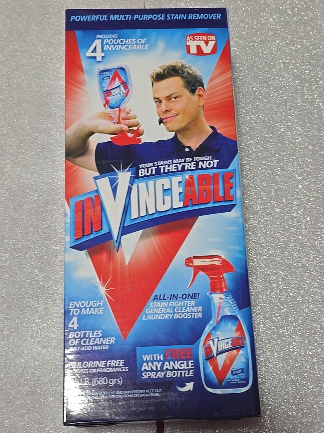 InVinceable All In One Stain Fighter As Seen on TV spray bottle-invincible