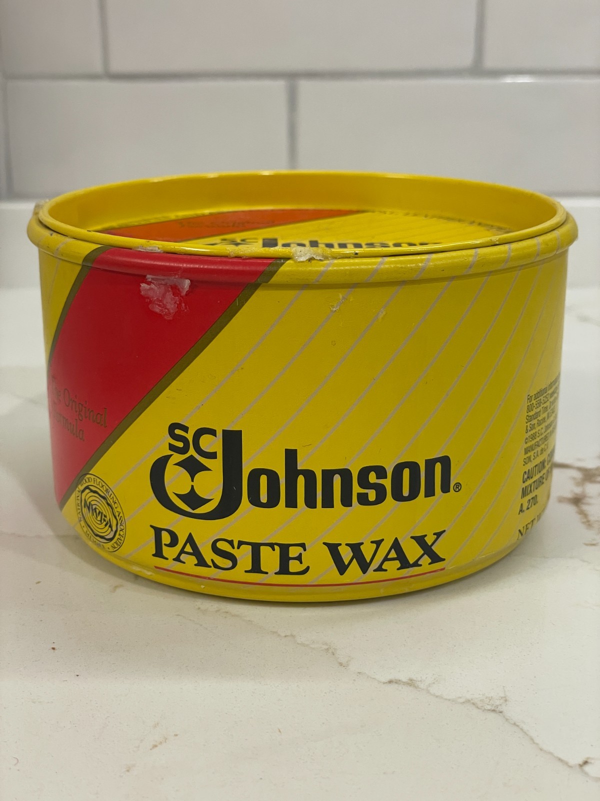 SC Johnson Paste Wax Original Formula Shine Protection 16 oz 1 lb 100% New OS