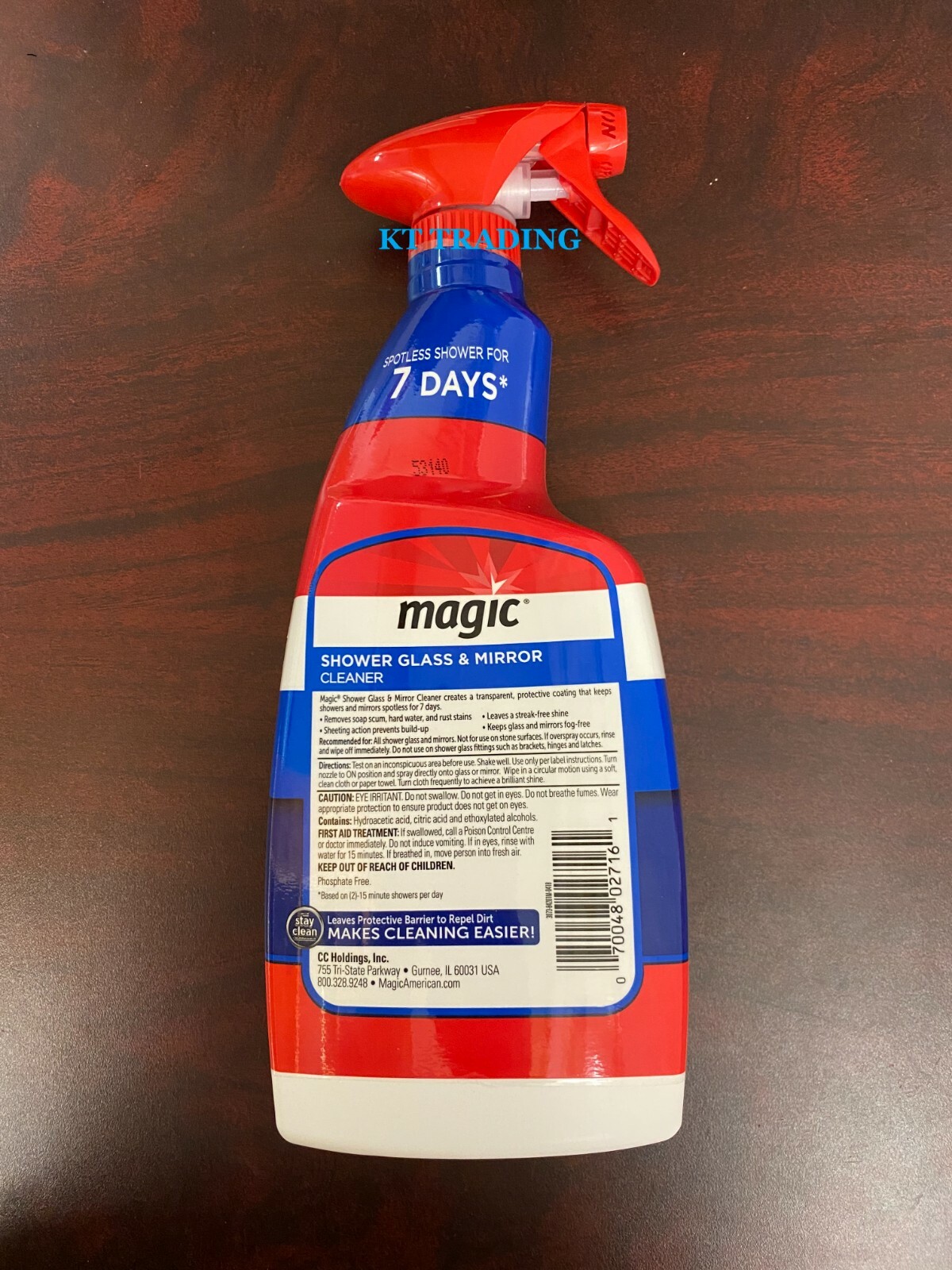 Magic® SHOWER GLASS MIRROR Mold Stains CLEANER ~ Fog-Free & Spotless For 7 Days