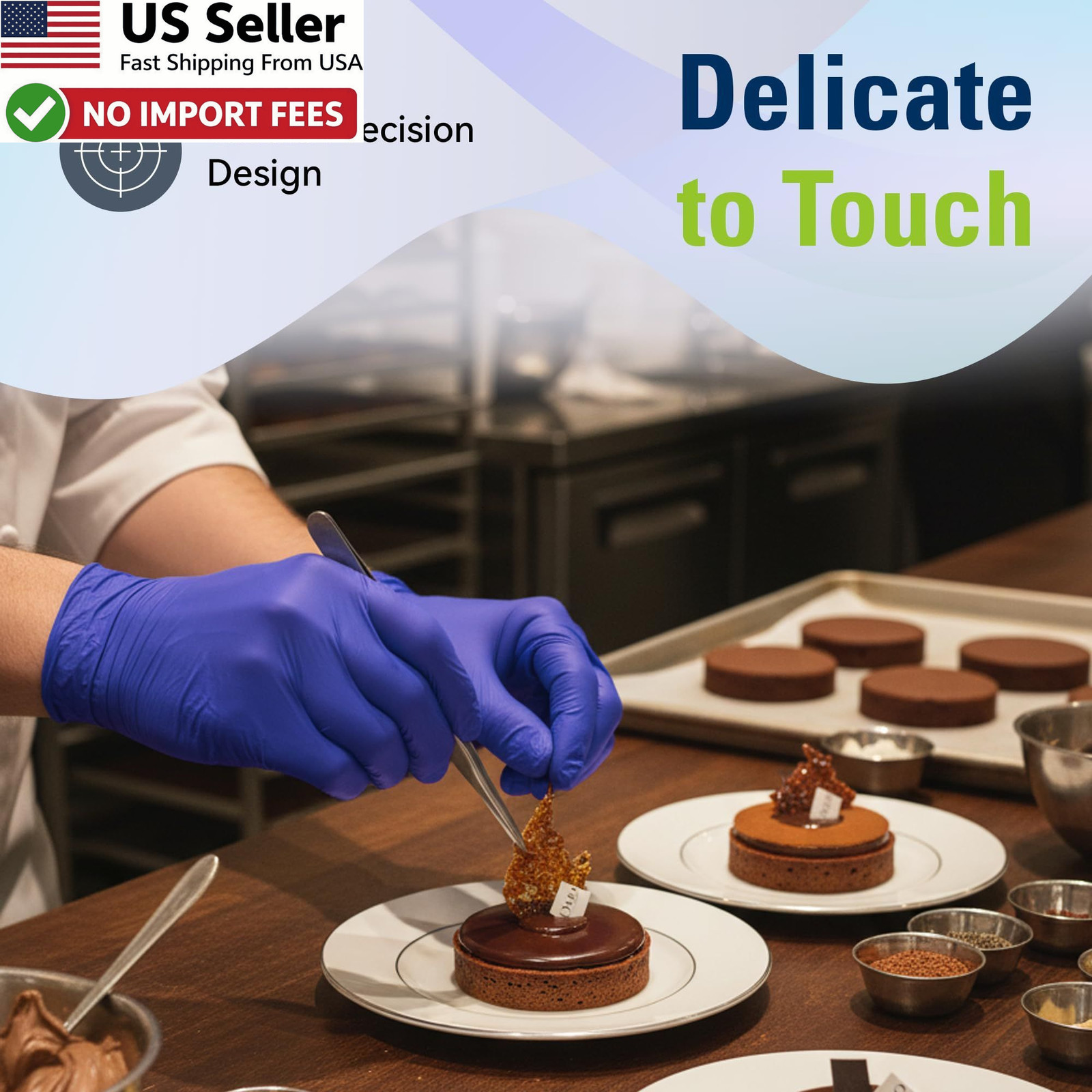 SWIFTLITE Nitrile Disposable Gloves Powder Free Latex Free Food Safe FROM USA