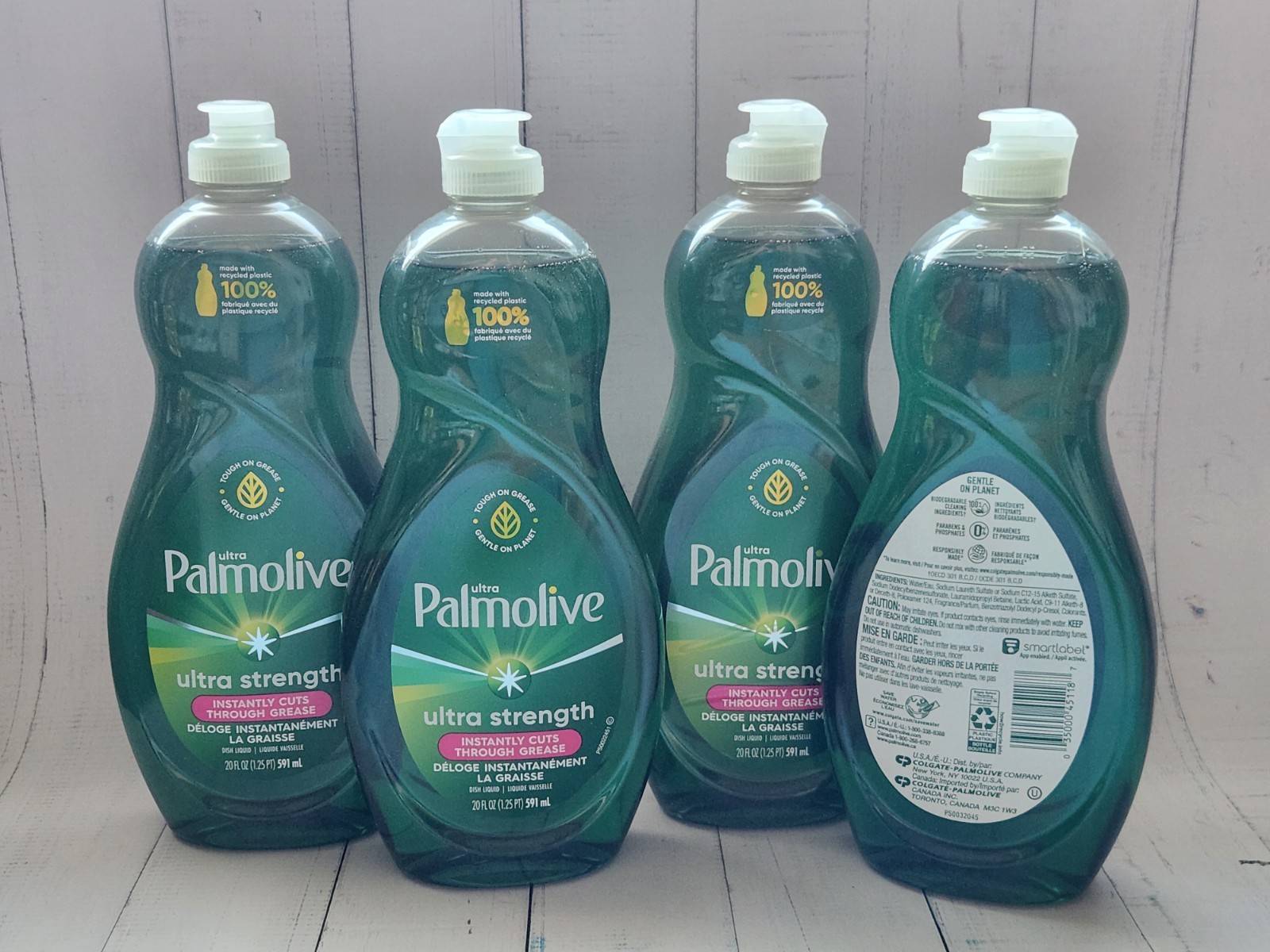 4× Palmolive Ultra Strength Instantly Cuts Grease Liquid Dish Soap, 20 fl oz