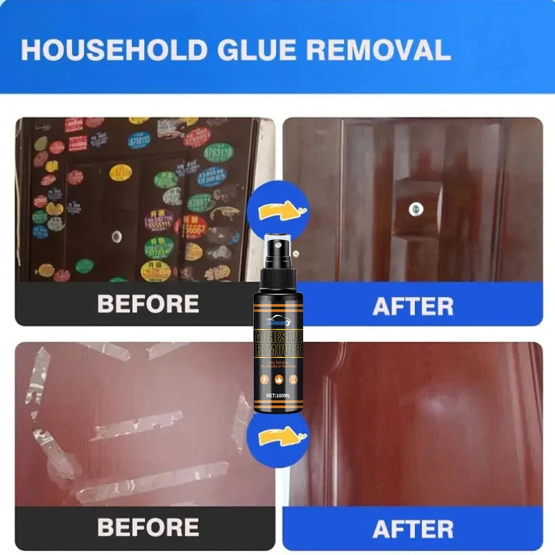 Traceless Sticker Adhesive Remover Spray 4 oz Safe For Glass Metal Plastic