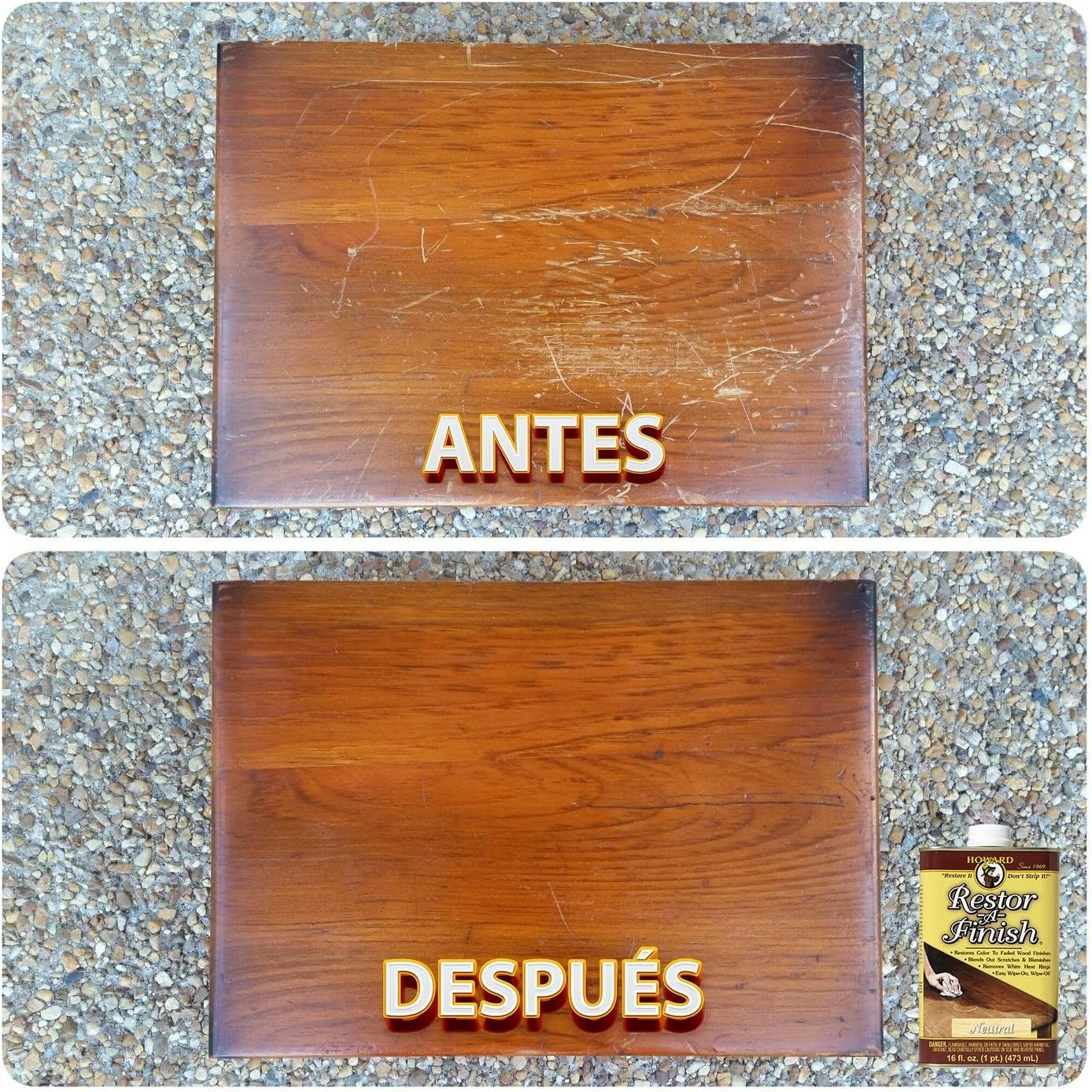Restor-A-Finish 16 oz Walnut for Wood Scratch and Damage Repair