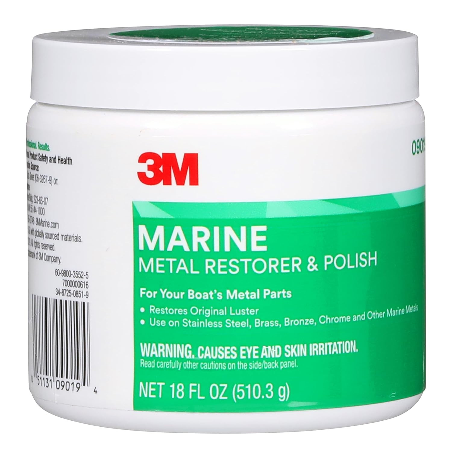 Metal Restorer and Polish, 09019, 18 Oz Paste