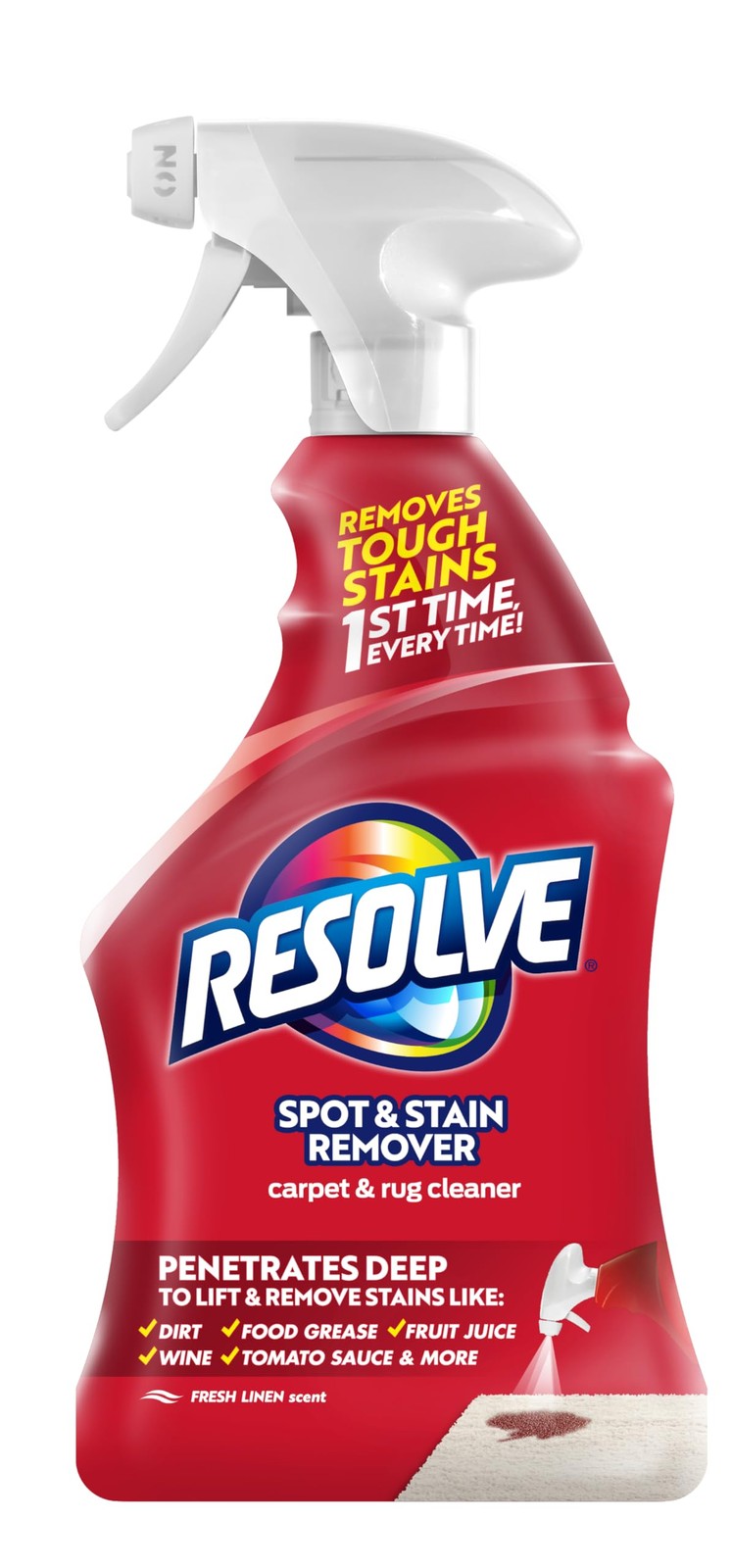 Resolve Carpet Rug Cleaner Spray Spot Stain Remover 22 Ounce