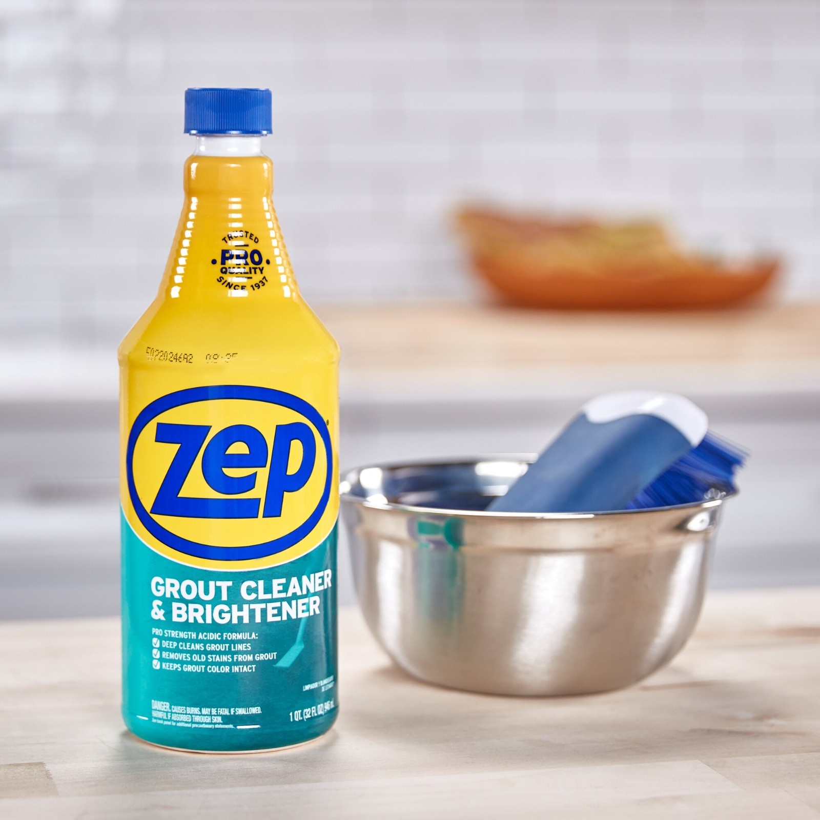 (3 Pack) Zep 32 oz Grout Cleaner Brightener Tile Cleaner Deep Cleaning Formula