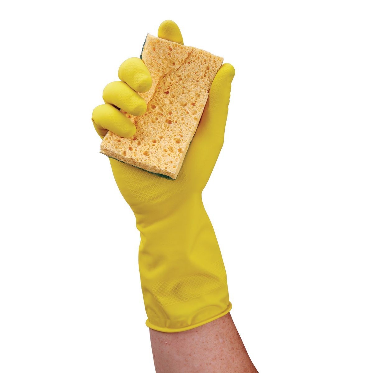 2 Pair of Latex Cleaning Gloves Kitchen Wash Dishes Dishwashing House L/XLSize