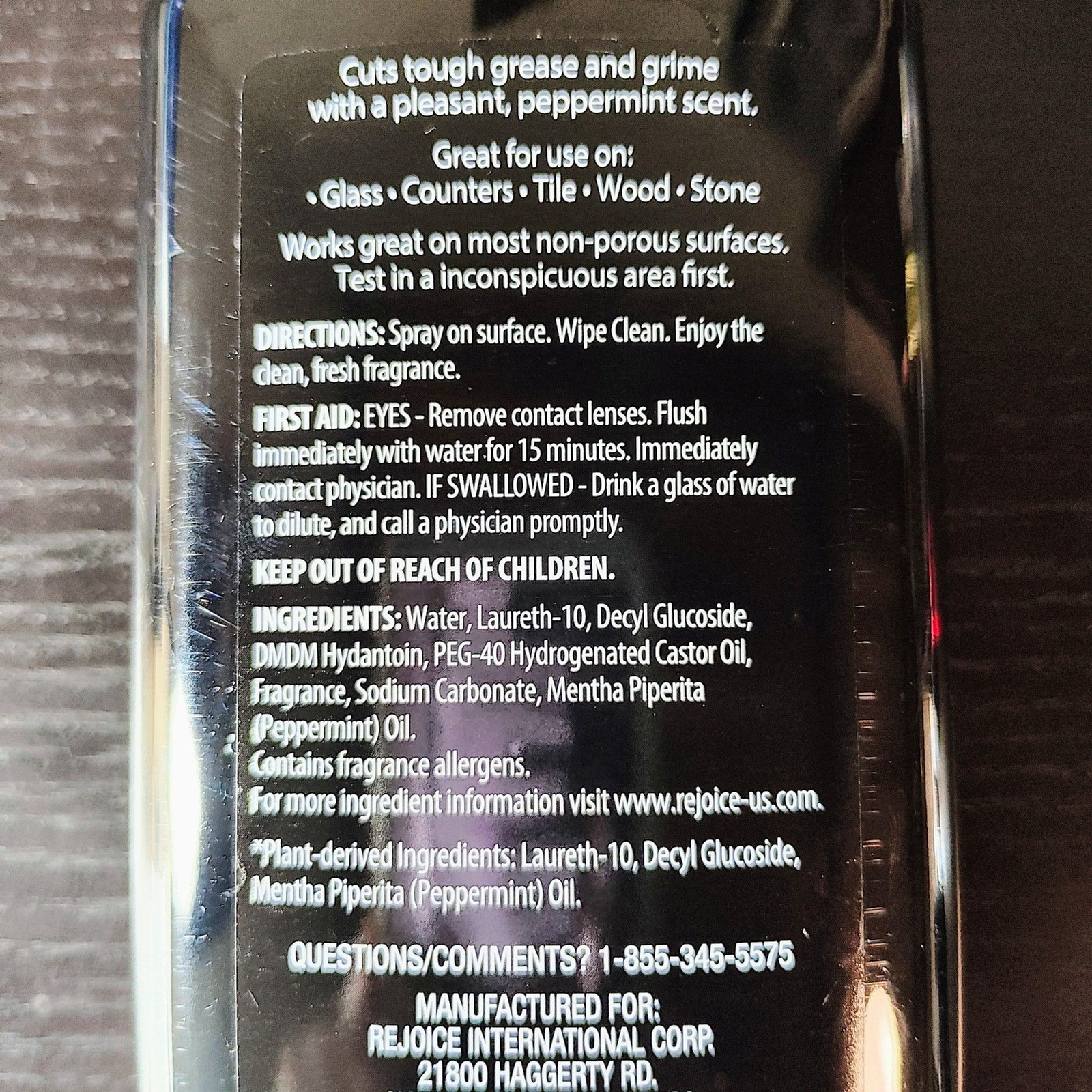Plant Based All Purpose Cleaner – PEPPERMINT SAGE – 16Fl. oz. spray
