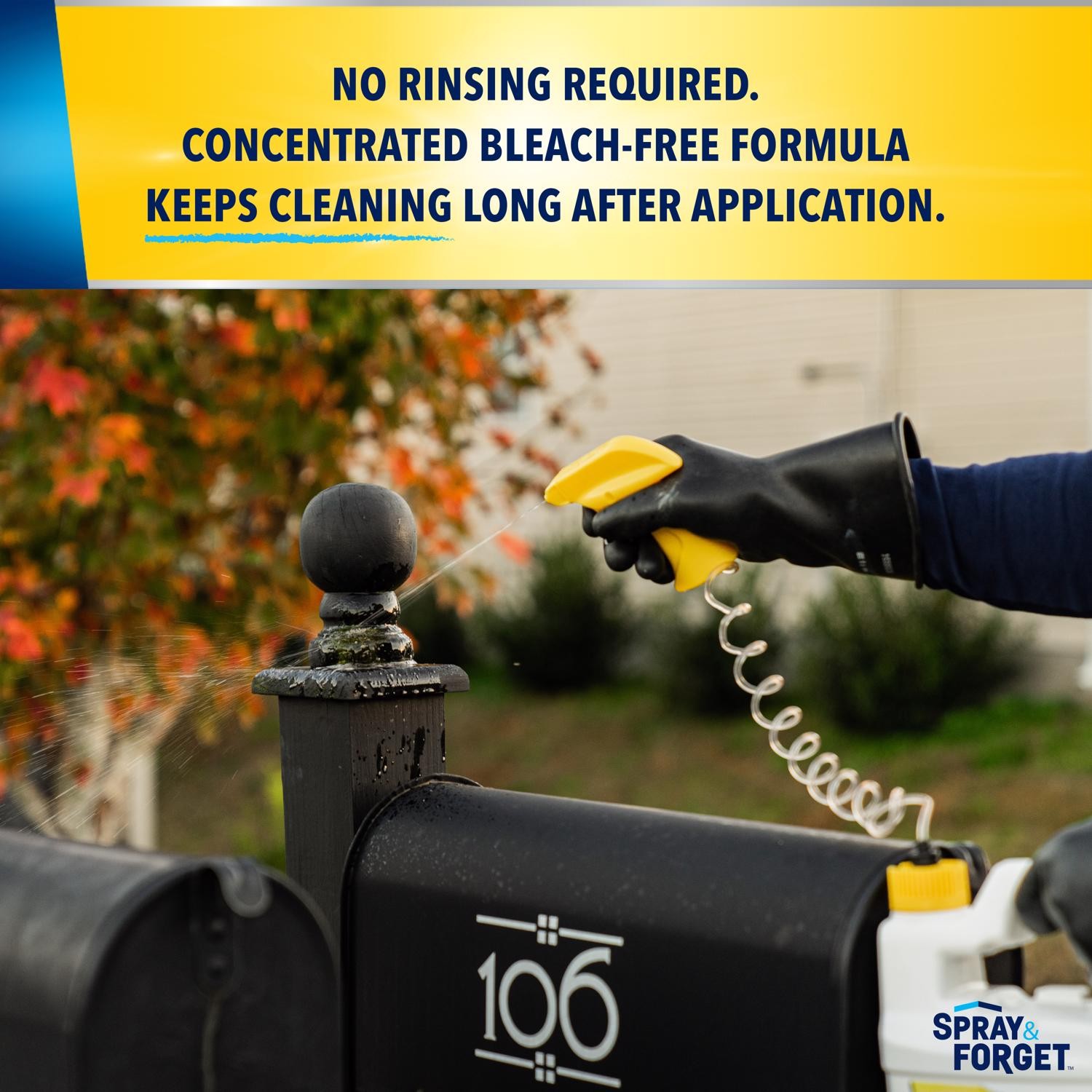 Spray & Forget SFDRTUG04 House and Deck Cleaner Nested Spray Trigger 1 gal.