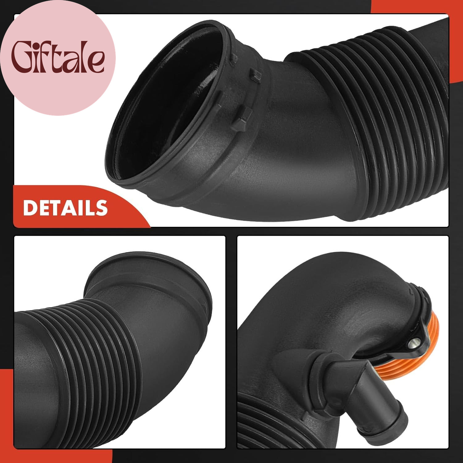 Left and Right Engine Air Clean Intake Tube Hose Compatible with BMW X5 2012-201