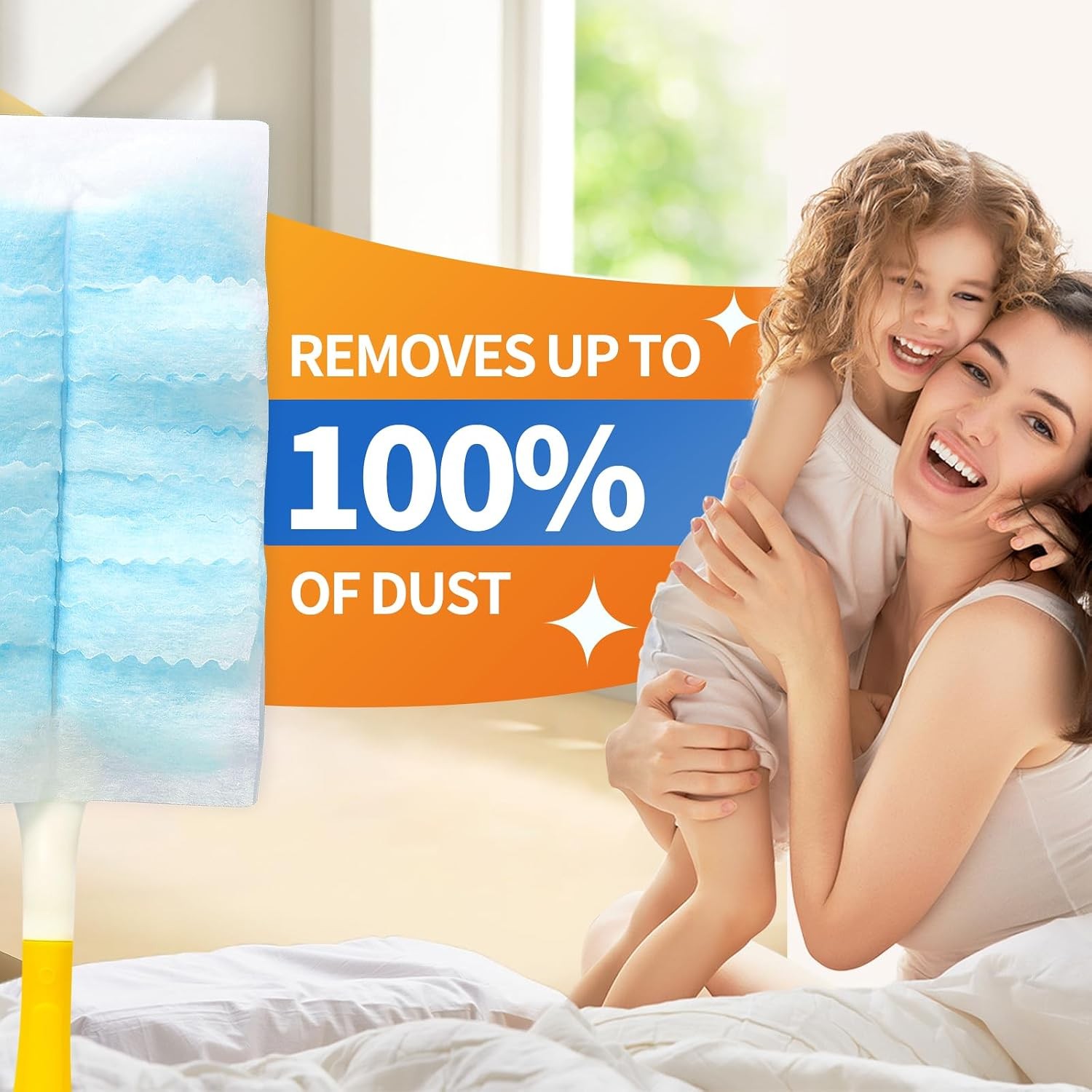 Electrostatic Duster Refills Unscented Multi Surface Microfiber Cleaning