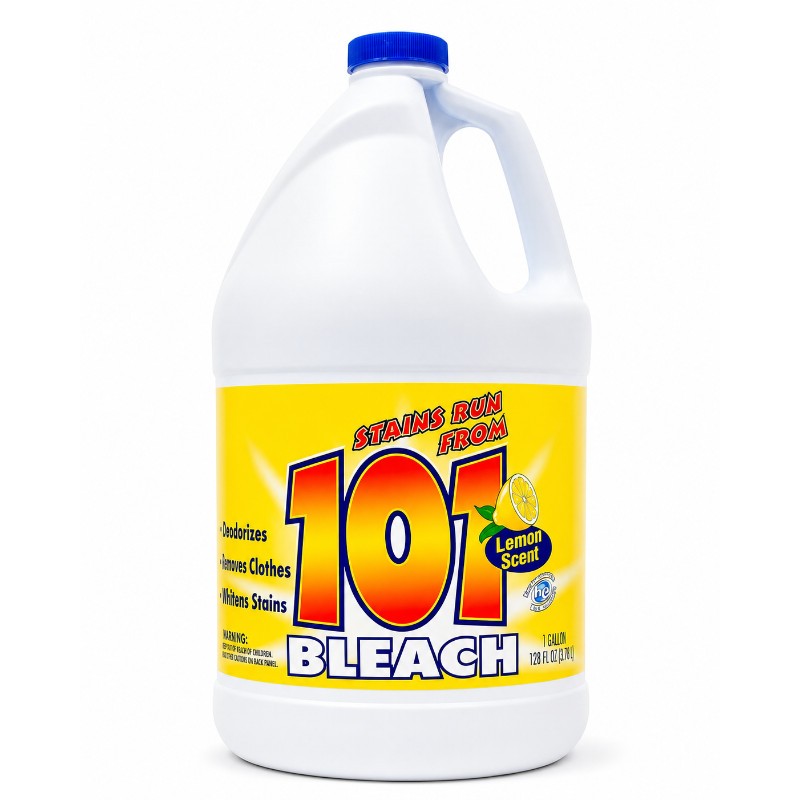 2x 101 Lemon Bleach 2% Liquid Cleaner Scented Household Bundle 1Gal