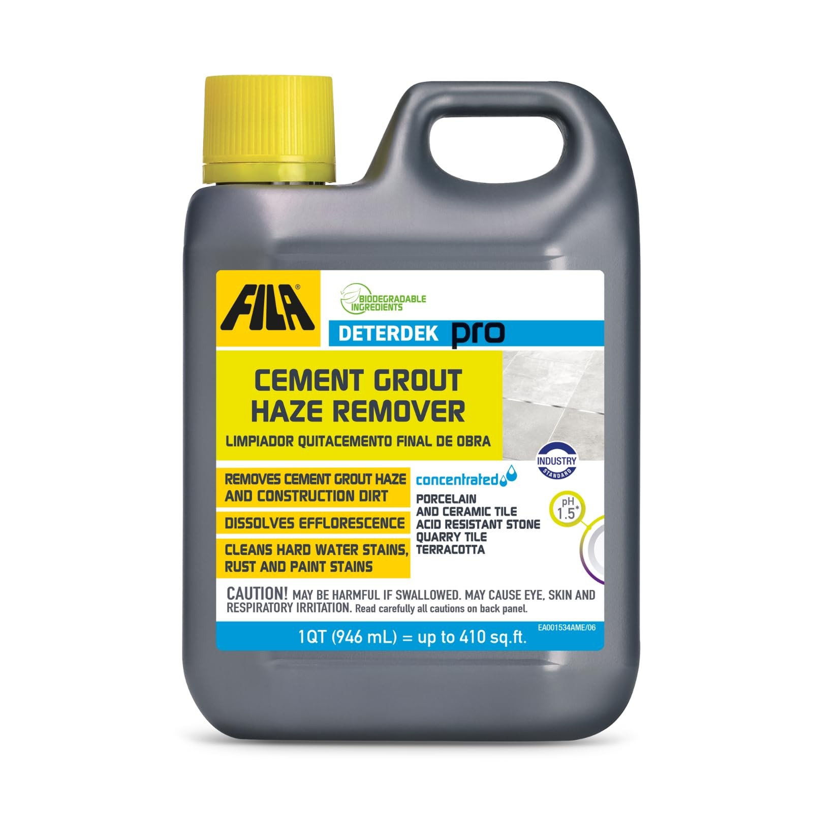 , DETERDEK PRO Cementitious Grout Haze Remover, Effective Against Rust Stain,…
