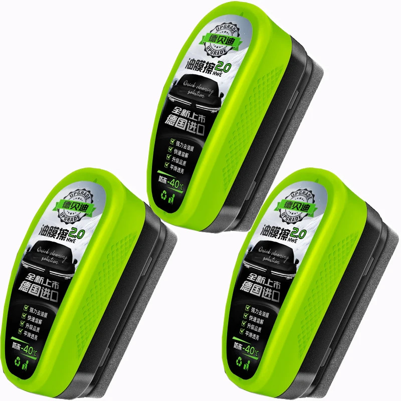 1/2/3Pcs Automotive Car Oil Film Cleaning Brush,150Ml Glass Oil Film Remover for