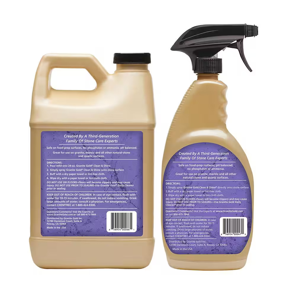 Granite Gold Clean Shine 88 Fl Oz Cleaner and Polish for Natural Stone