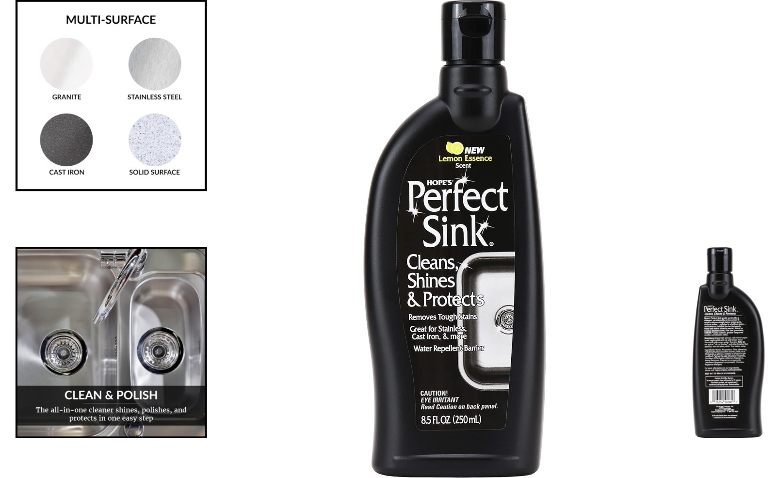 Hope’s Perfect Sink Cleaner – 8.5 Fl Oz, Restores All Sink Types, Chlorine Free