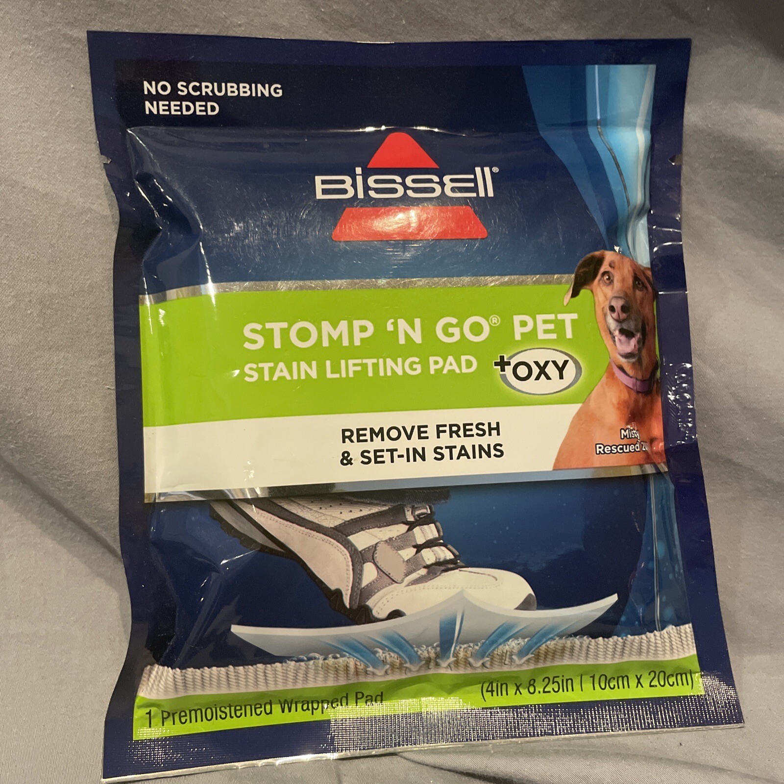 Bissell Stomp ‘N Go Pet Lifting Pad + Oxy for Stain Removal on Carpet & Rugs