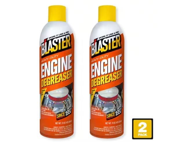 (2 Pack) Blaster Engine Degreaser Heavy-Duty Cleaner Spray 15 oz. Free Shipping