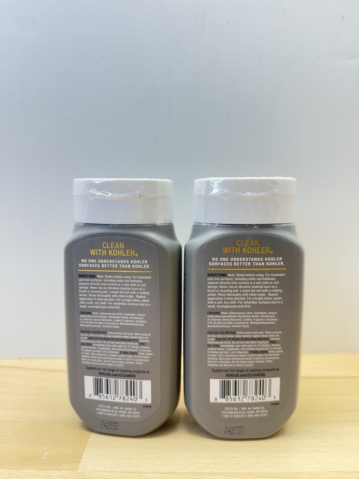 KOHLER Cast Iron Cleaner, for Kitchen and Bathroom, 8 Oz Bottle Lot Of 2