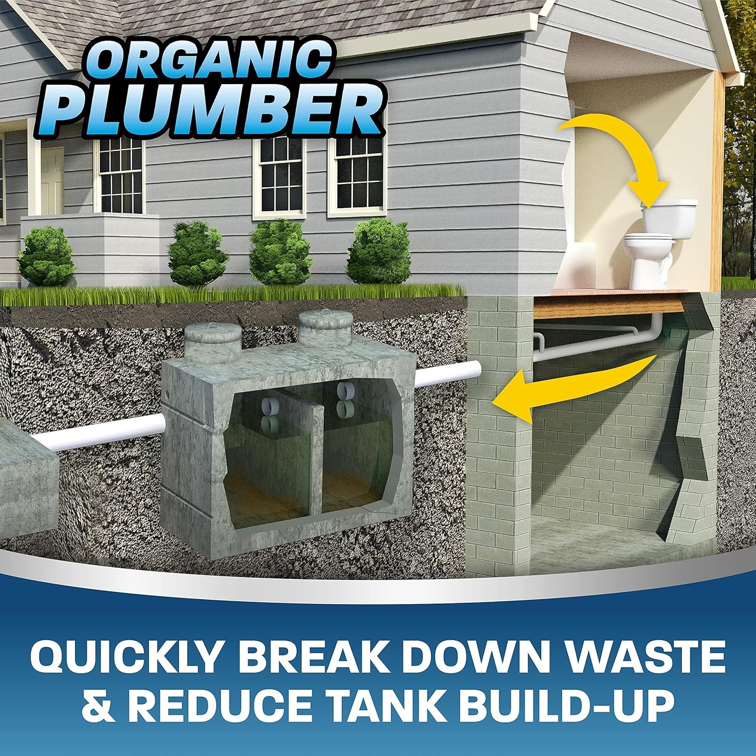 Septic Tank Cleaner Treatment Bacteria Enzyme Bio Tabs for Rid and Maintenance