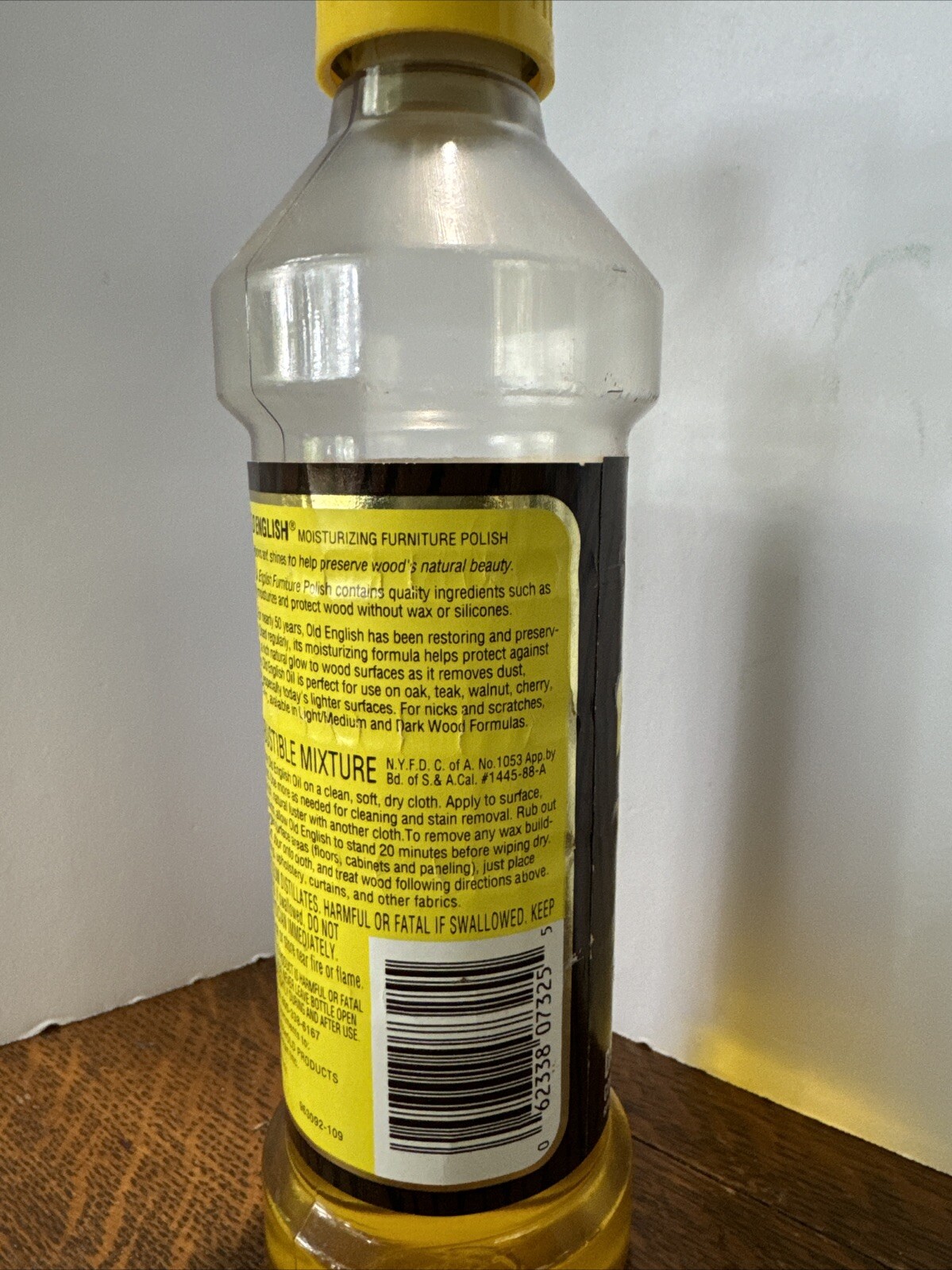 Vintage Old English Lemon Oil, Wood Conditioner Would Moisturizer 1/2 Full