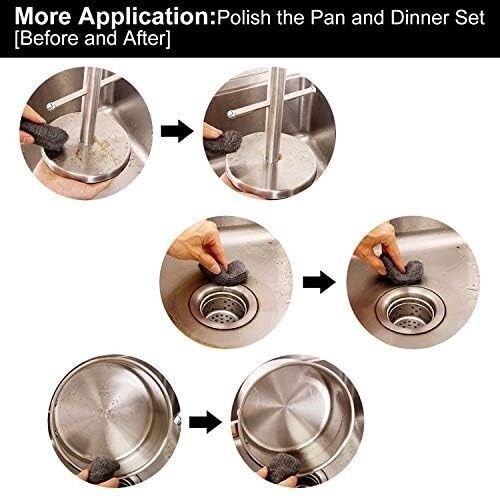 Steel Wool Roll Cleaning Polishing Hardware Cloth Filling Holes Cracks Vent Pipe