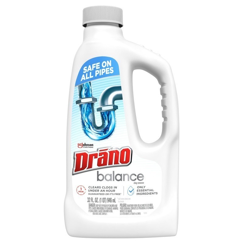 Liquid Drain Cleaner Unclogs Pipes in 60 Minutes Non-Corrosive Gel Safe Drains