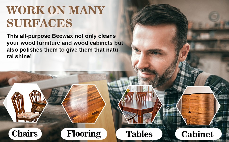 CARN Beeswax Furniture Wood Polish – Wood Seasoning Beeswax Oil for Wood