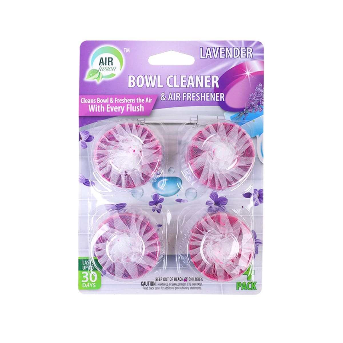 Toilet Bowl Cleaner Tablets 4 Pack Lavander Scent, Slow Releasing Toilet Tank…