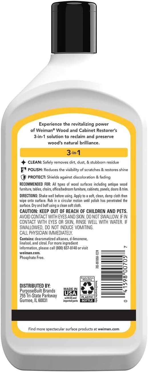 Restore & Protect All Wood Surfaces with 3-In-1 Cleaner and Polish Bundle