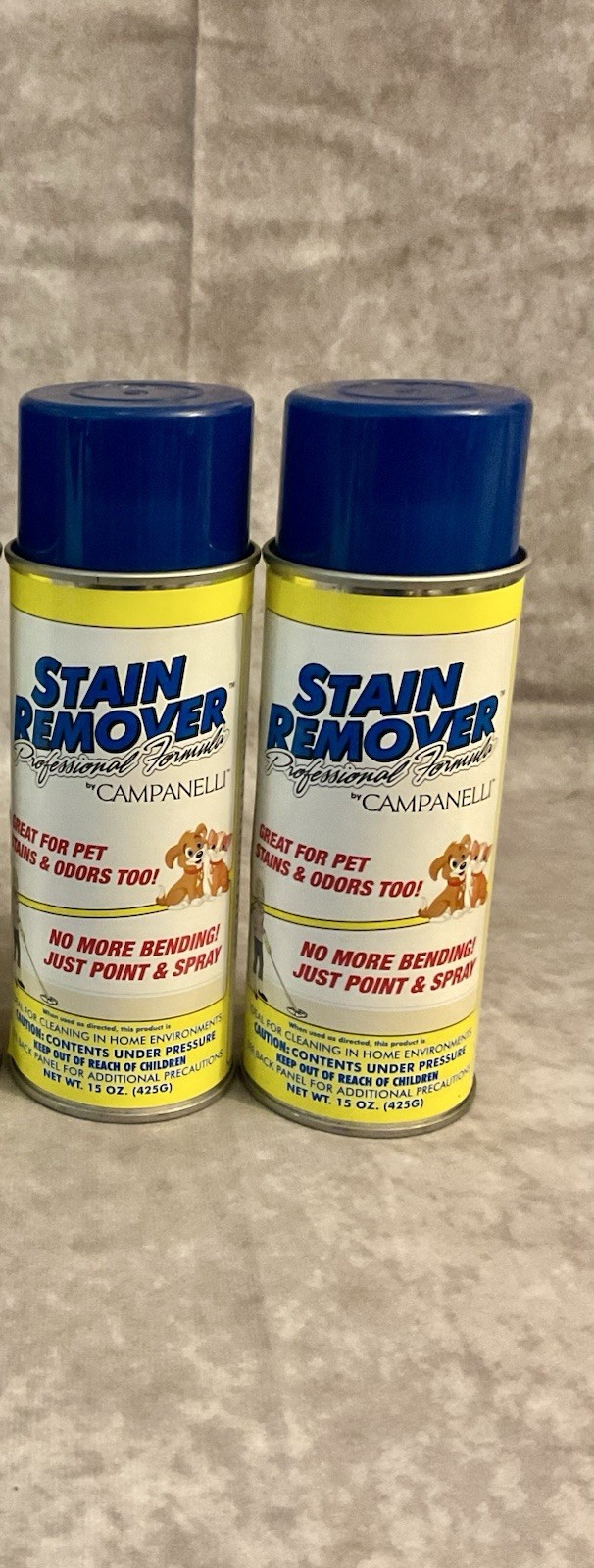 CAMPANELLI STAIN REMOVER PROFESSIONAL FORMULA 15 OZ SPRAY LOT OF 2