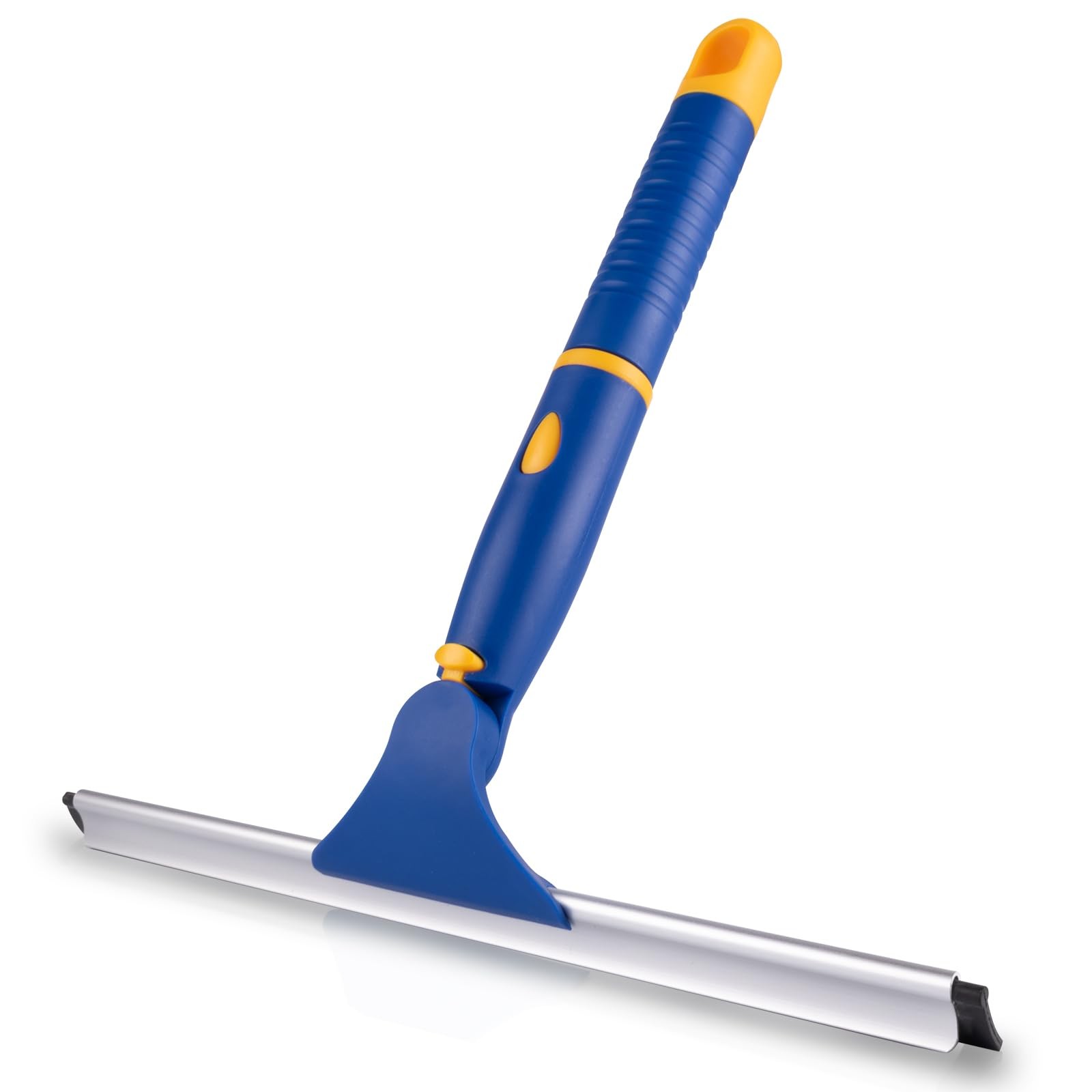 10″ Swivel Window Cleaning Squeegee, All-Purpose Anti-Slip Window Squeegee wi…