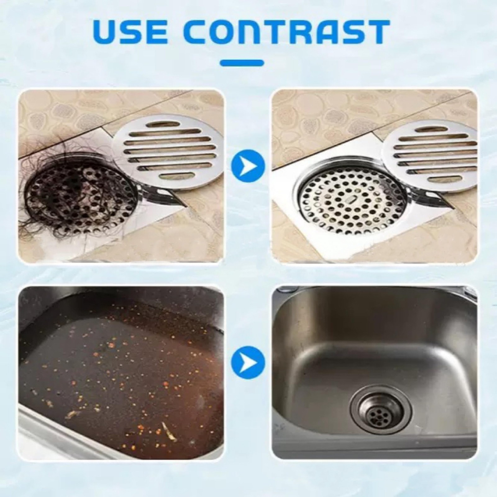 2Pcs Upgraded Wild Tornado Sink and Drain Cleaner, Pipe Dredge for Kitchen, Bath